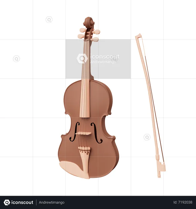 Violin  3D Icon