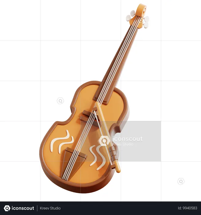 Violin  3D Icon