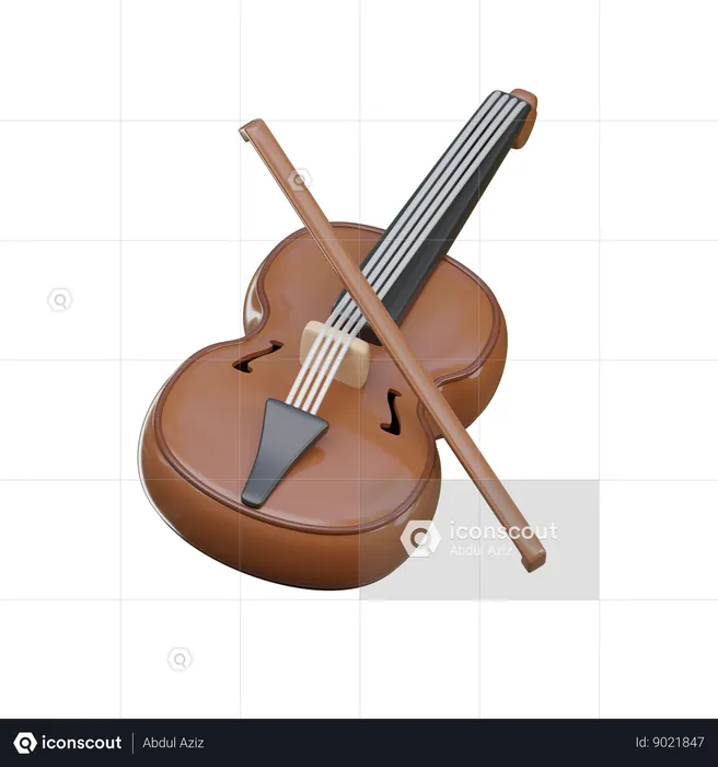 Violin  3D Icon