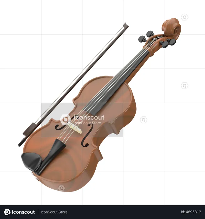 Violin 3D Icon Download In PNG, OBJ Or Blend Format, 52% OFF