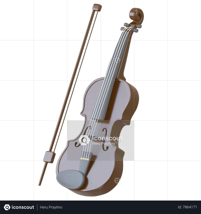 Violín  3D Icon