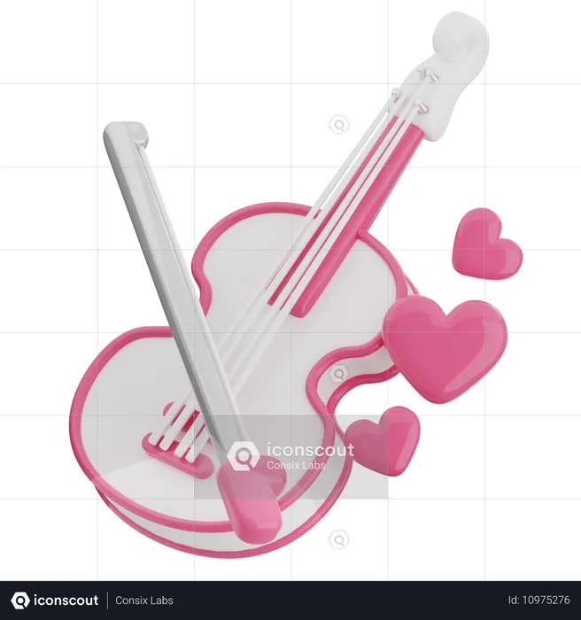 Violino  3D Icon