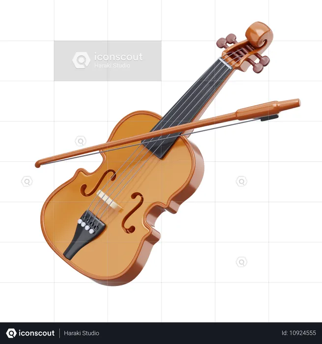 Violino  3D Icon