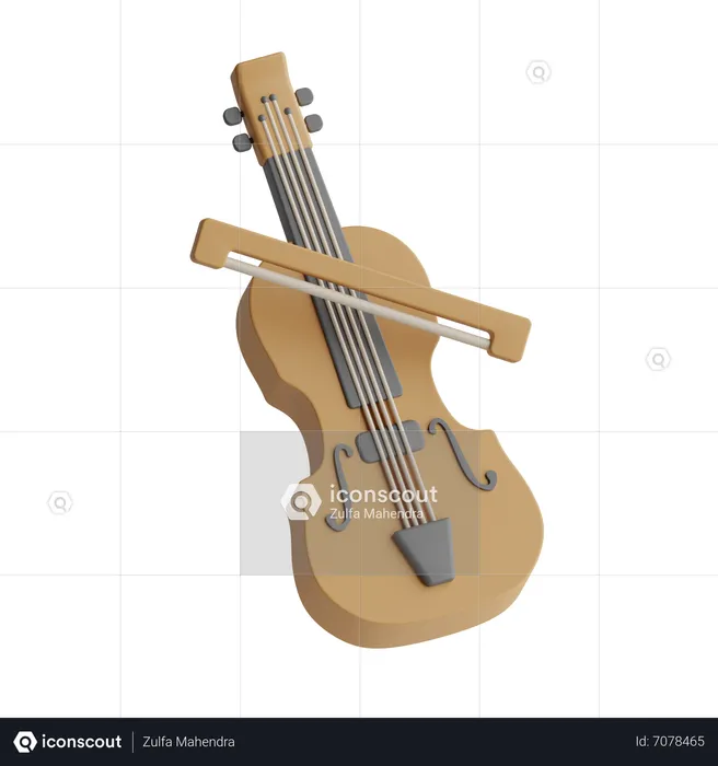 Violino  3D Icon