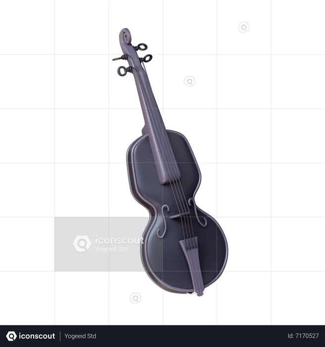 Violino  3D Icon