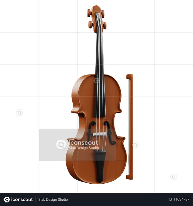 Violon  3D Icon