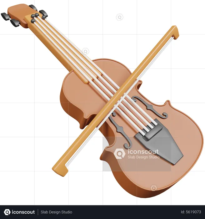 Violon  3D Icon