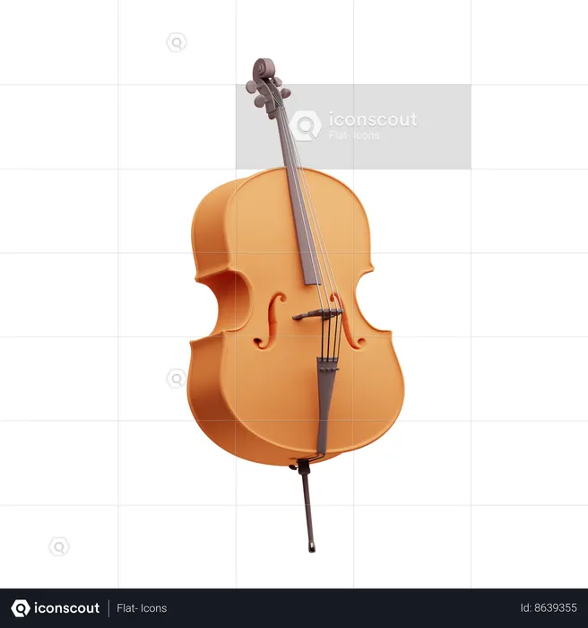 Violonchelo  3D Icon