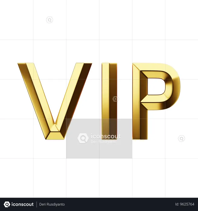 Vip  3D Icon