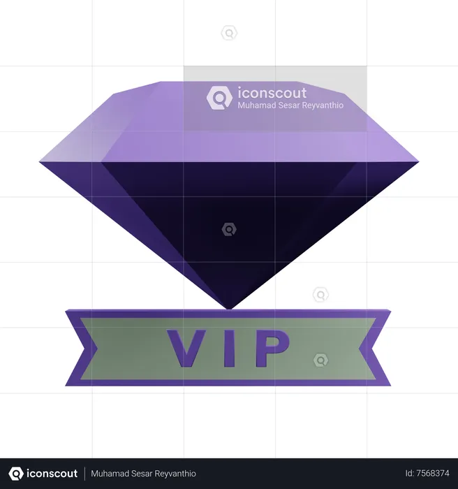 Vip  3D Icon