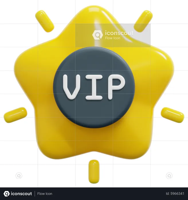 Vip  3D Icon