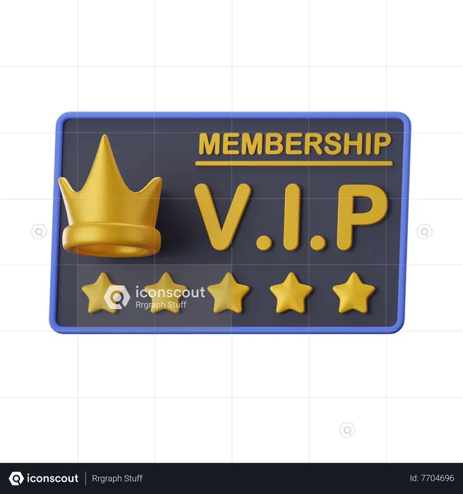 Vip Card  3D Icon