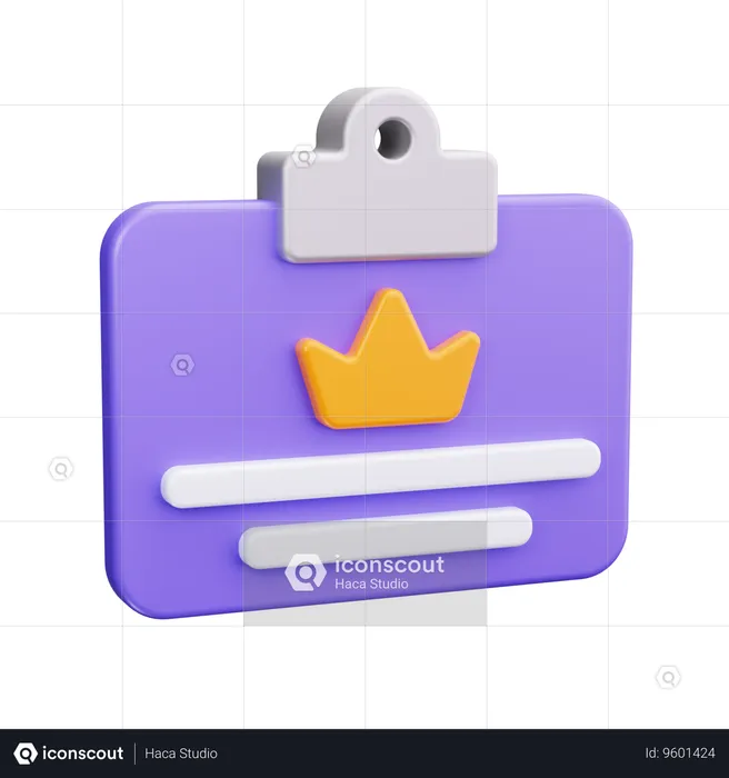 Vip Pass  3D Icon