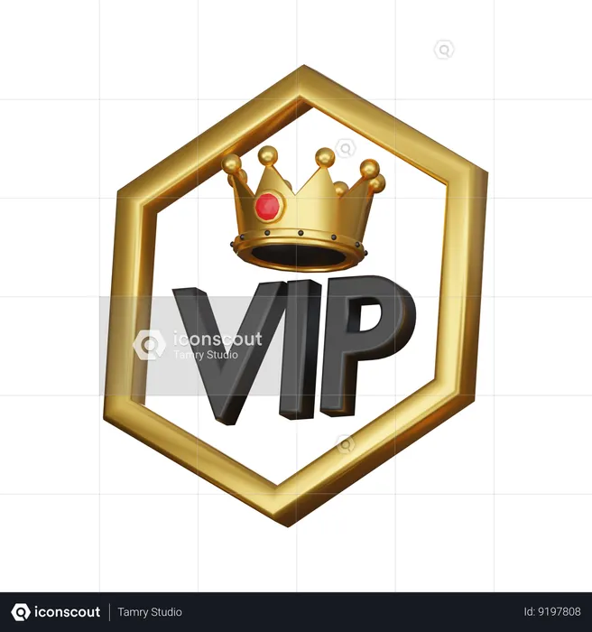 VIP / Special privileges  3D Icon