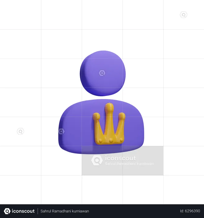 Vip User  3D Icon
