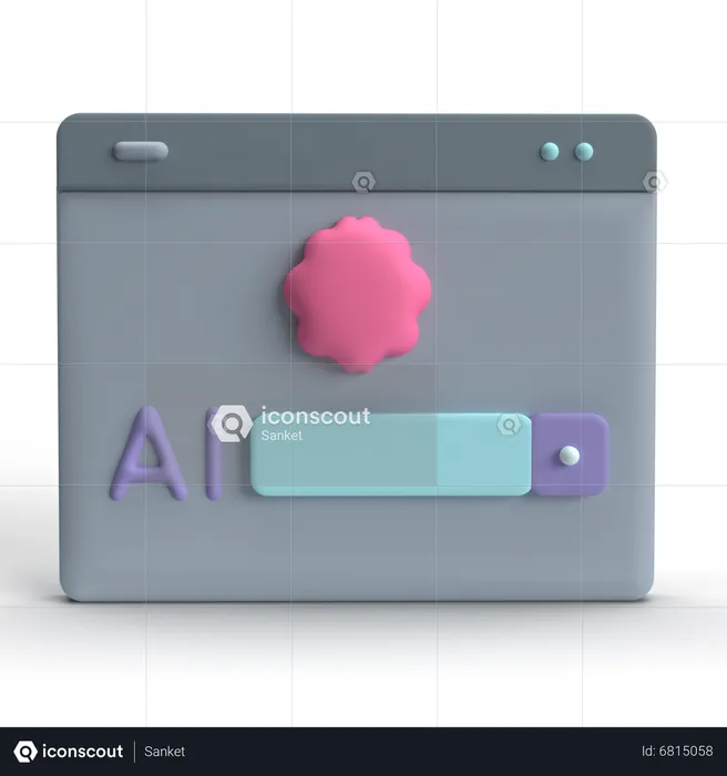 Virtual Assistant  3D Icon