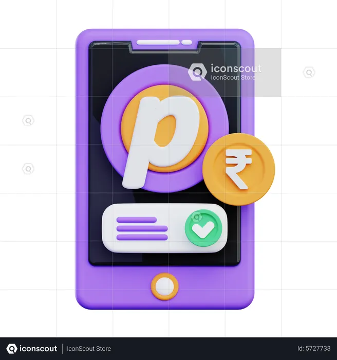 Virtual Bank Apps  3D Icon