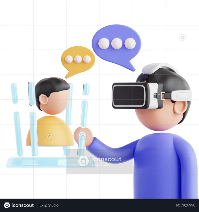 Virtual Call  3D Icon