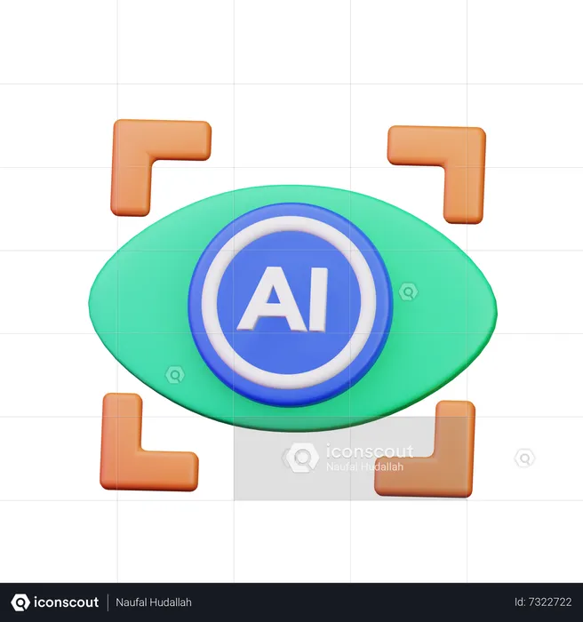 Virtual Eye  3D Icon