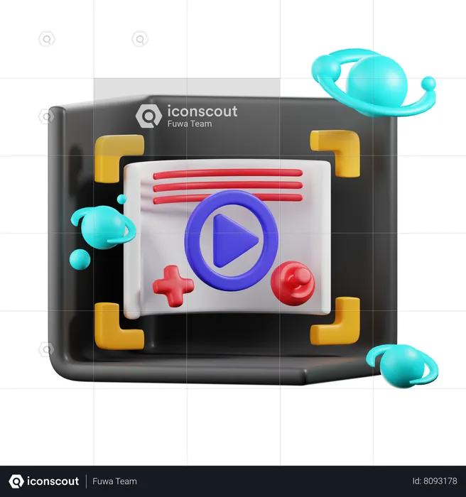 Virtual Game  3D Icon