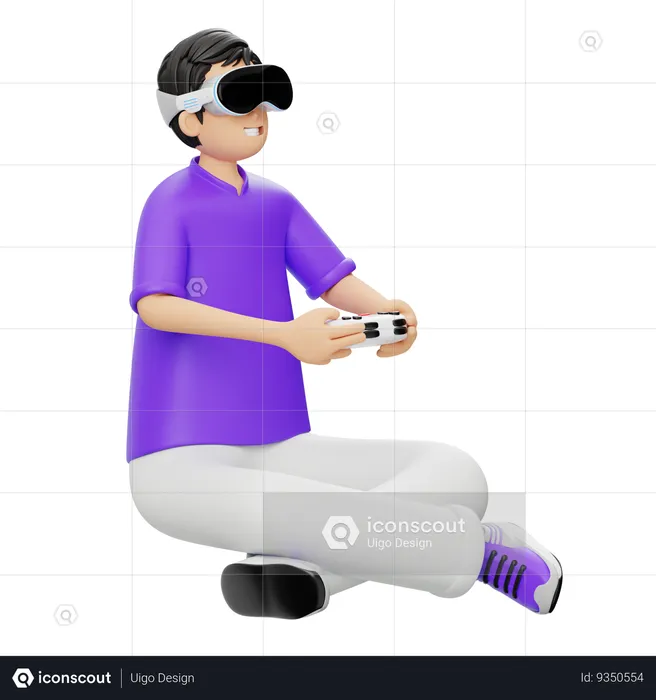 Virtual Games  3D Illustration