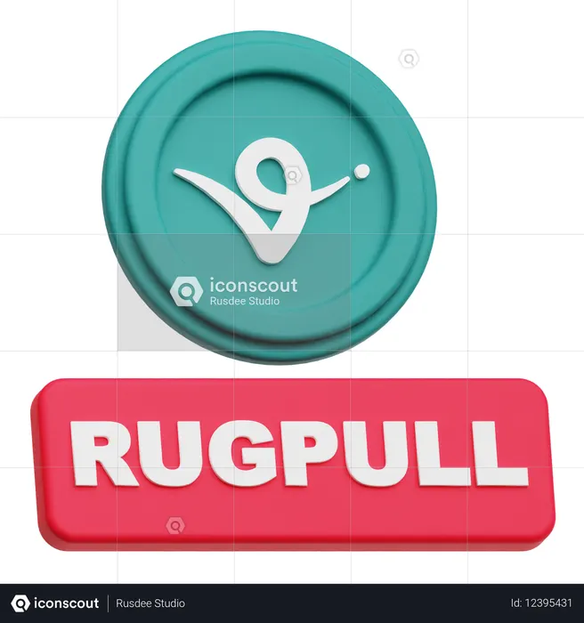 Virtual Protocol Rugpull  3D Icon