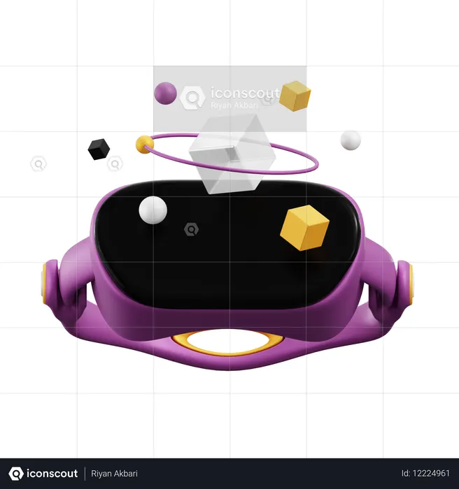 Virtual Reality  3D Icon