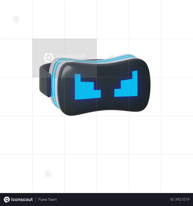 Virtual-Reality-Box  3D Illustration