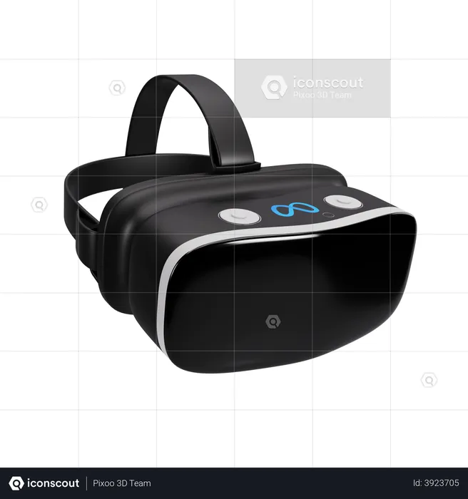 Virtual Reality Headset  3D Illustration