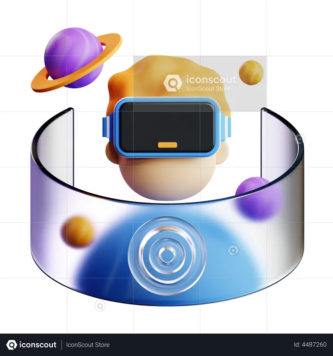 Virtual Reality technology  3D Icon