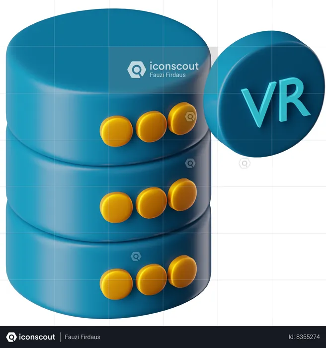 Virtual Storage  3D Icon