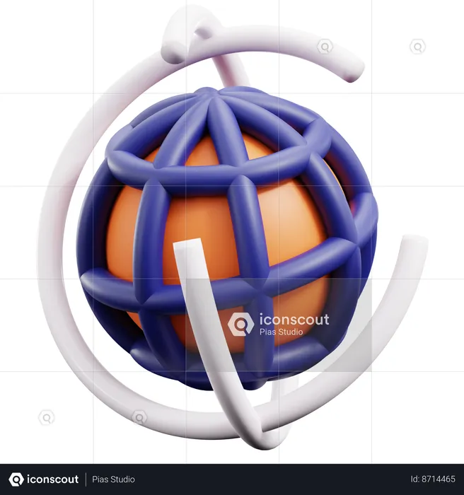 Virtual World  3D Icon