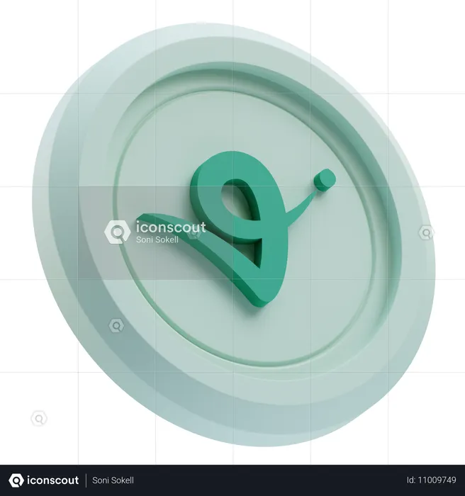 Virtuales Protocolo Crypto  3D Icon