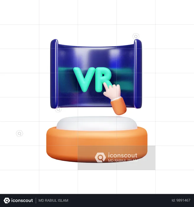 Virtuelle Realität  3D Icon