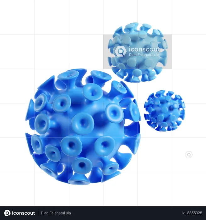 Virus  3D Icon