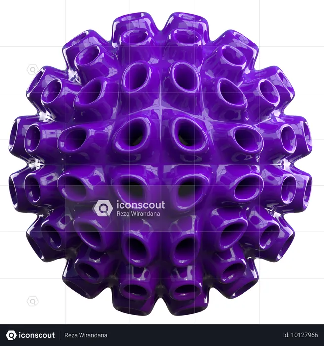 Virus  3D Icon