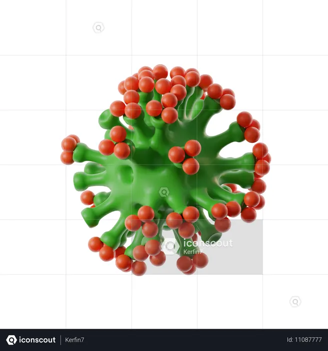 Virus  3D Icon