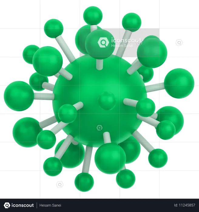 Virus  3D Icon