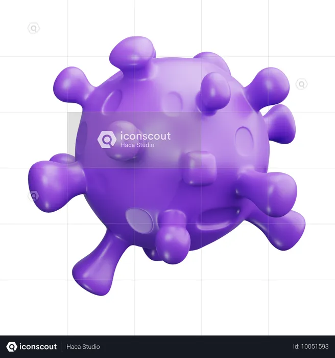 Virus  3D Icon