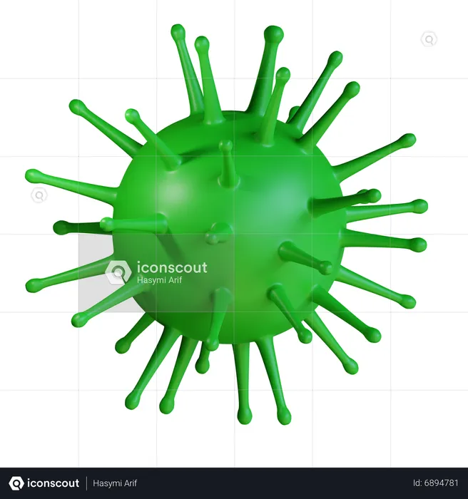 Virus  3D Icon