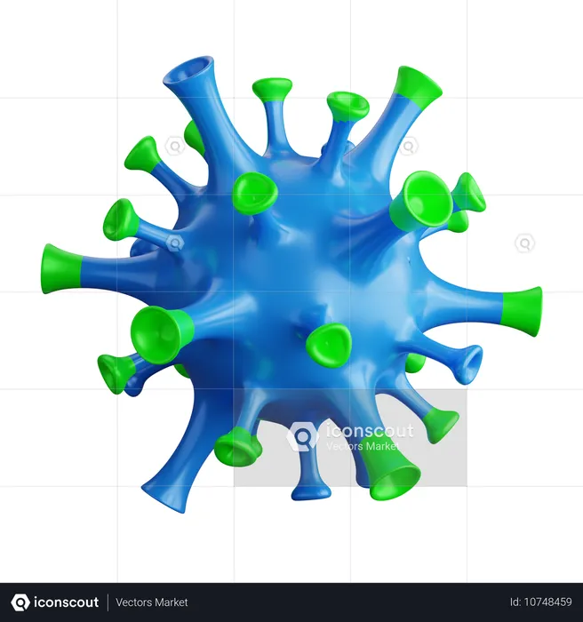 Virus  3D Icon