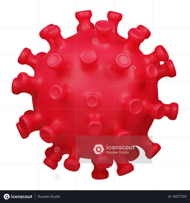 Virus  3D Icon