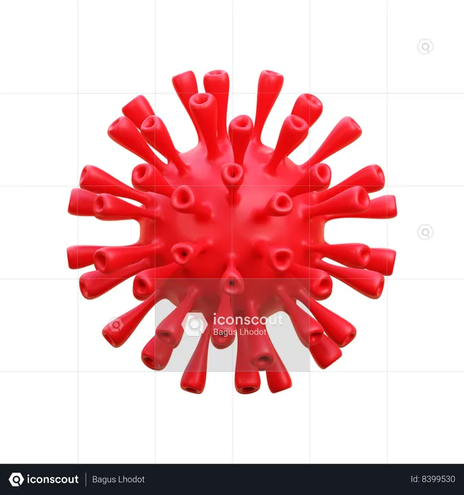 Virus  3D Icon