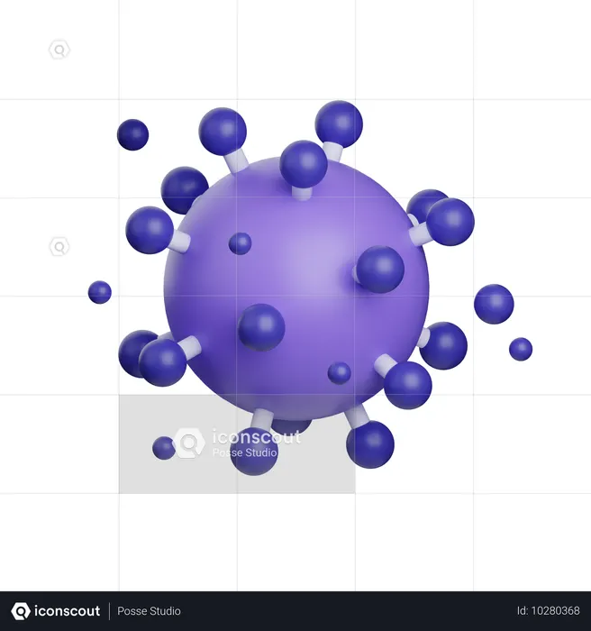 Virus  3D Icon