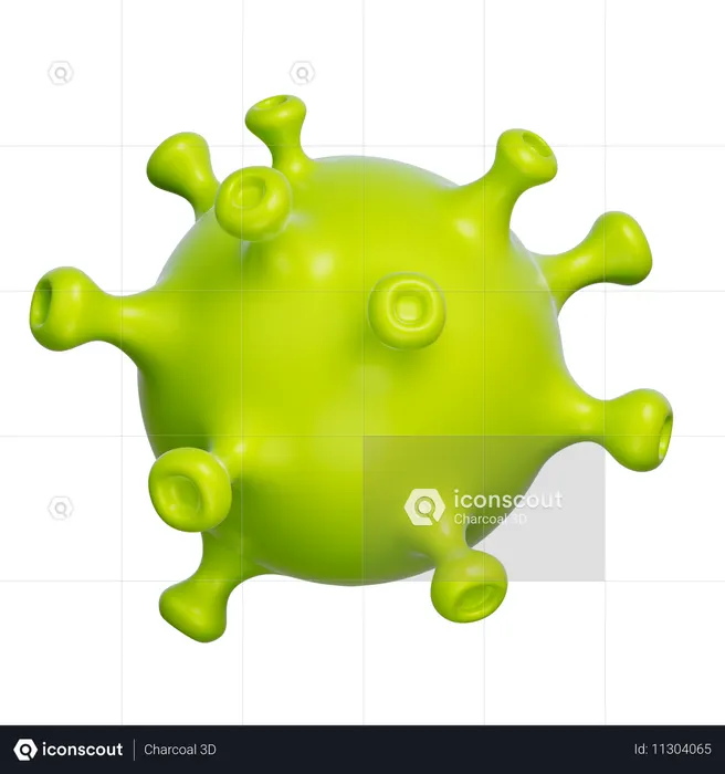 Virus  3D Icon