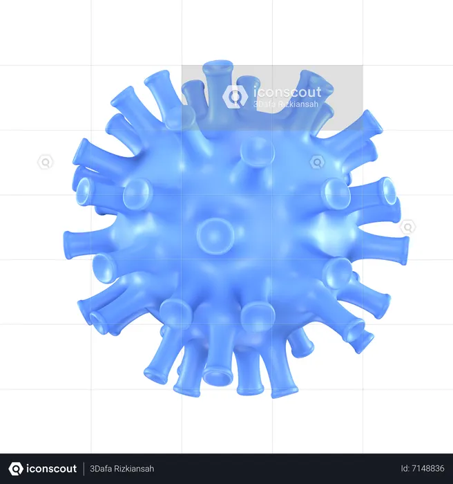 Virus  3D Icon