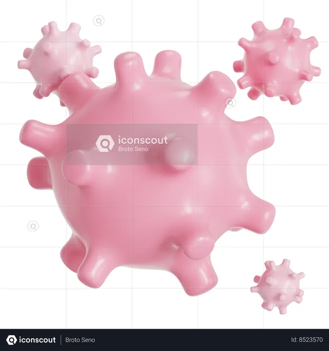 Virus  3D Icon