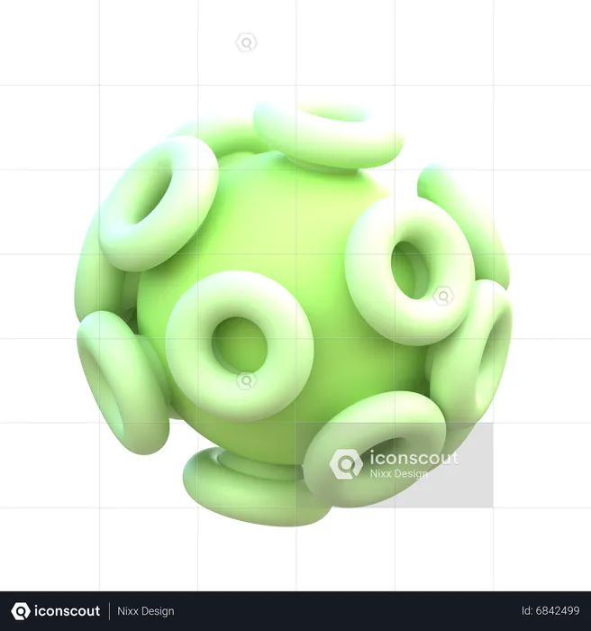 Virus  3D Icon