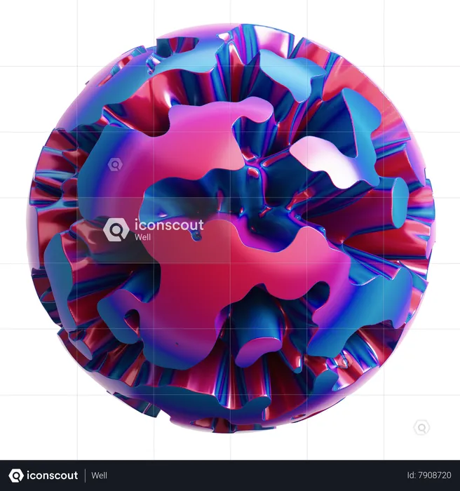 Virus Abstract  3D Icon