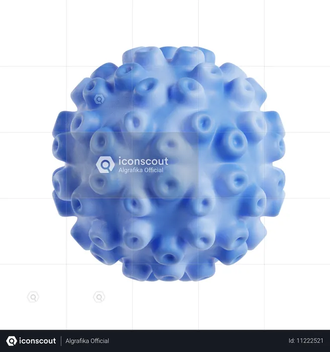 Vírus abstrato  3D Icon